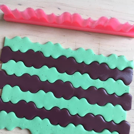 Rock N Roll Border Cutters Fancy Scallop 3 tools and designs polymer clay cutters - Create Along 