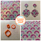 Henna Flowers design Mylar Stencil texture sheet for polymer clay earrings art jewelry mixed media
