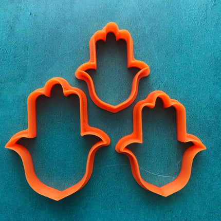Pointed Hamsa Hand of Fatima polymer clay cutter set for earrings jewelry and more - Create Along 