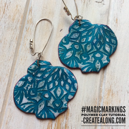 Magic Markings PDF Tutorial – Faux Batik Pattern Technique for Polymer Clay | 20 Pages, 38 Photos - Create Along 