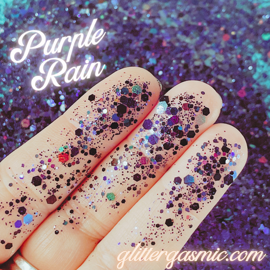 Purple Rain chunky holographic Glitter for pens candles earrings clay resin mugs slime tumblers nail art 2 oz