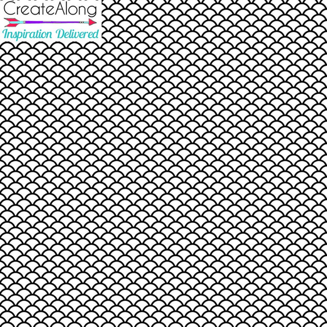 Silkscreen LIGHT Fish Scales Stencil Crafting, Polymer Clay, Art Jewelry, Mixed Media - Create Along 