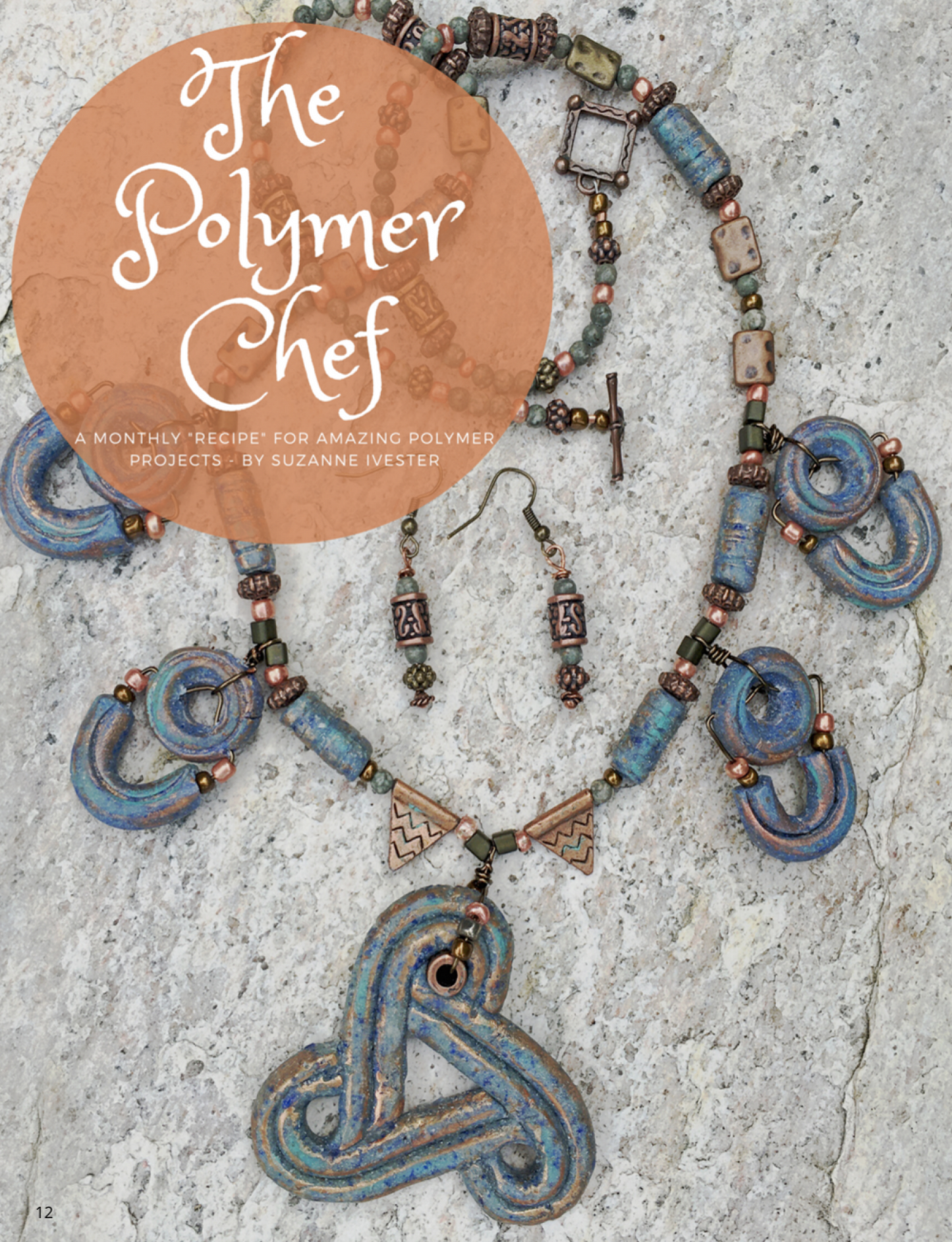 Egyptian Jewelry Passion for Polymer Clay DIGITAL magazine project book Sept 2020 Around the World