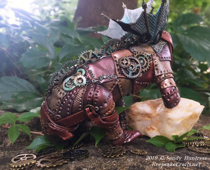 Make an Amazing Steampunk Sculpted Dragon with Polymer Clay Online Workshop with Sandy Huntress - Create Along 