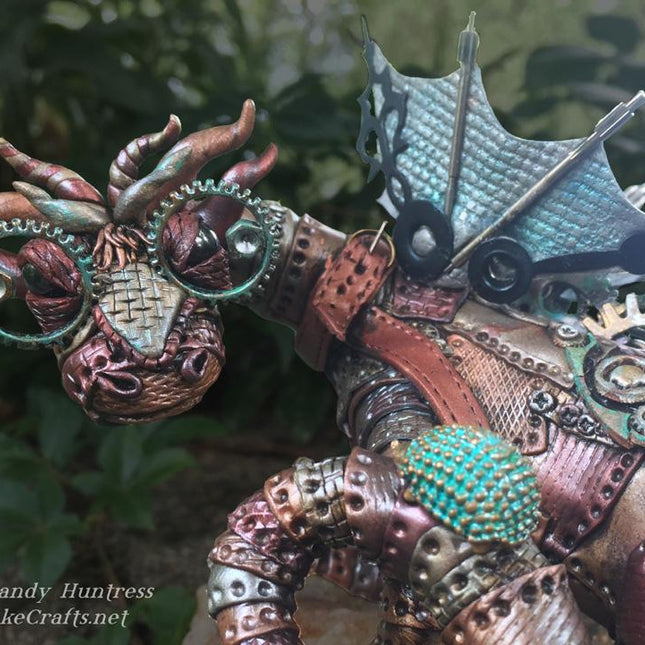 Make an Amazing Steampunk Sculpted Dragon with Polymer Clay Online Workshop with Sandy Huntress - Create Along 