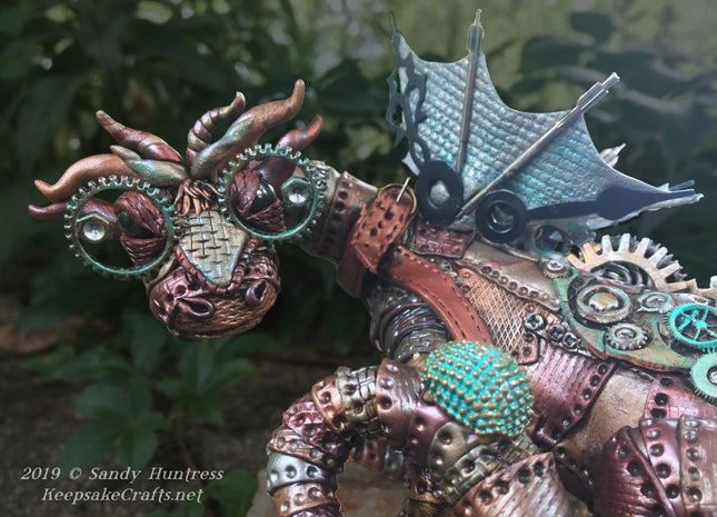 Make an Amazing Steampunk Sculpted Dragon with Polymer Clay Online Workshop with Sandy Huntress - Create Along 