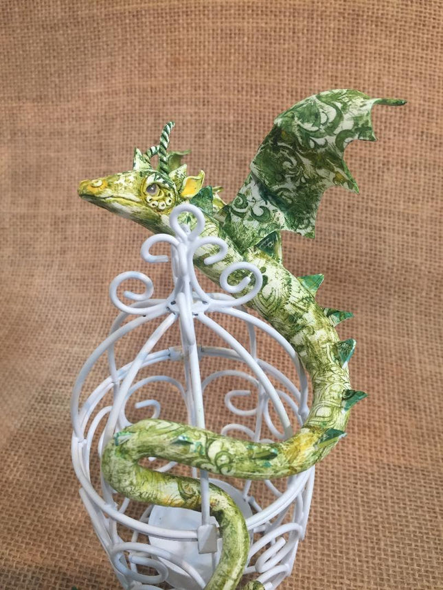 Make a Faux Batik Effect Sculpted Dragon with Polymer Clay Online Workshop with Sandy Huntress - Create Along 