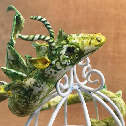 Make a Faux Batik Effect Sculpted Dragon with Polymer Clay Online Workshop with Sandy Huntress - Create Along 