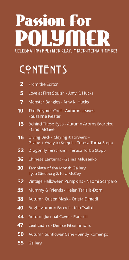 DIGITAL September 2019 Passion for Polymer polymer clay magazine pdf download - Create Along 