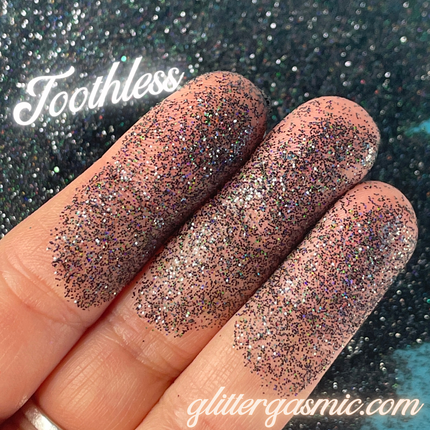 Toothless Fine Black Charcoal Holographic oil slick Glitter for pens candles earrings clay resin mugs slime tumblers nail art 2 oz - Create Along 
